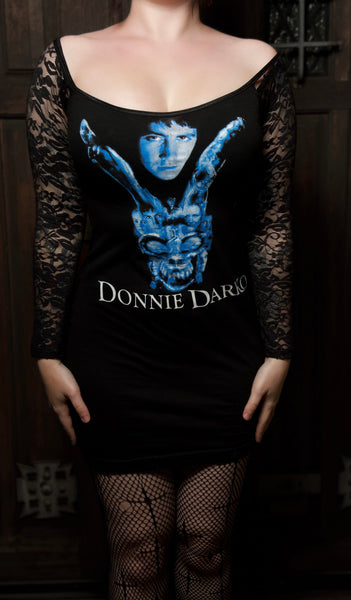 Donnie Darko Off- Shoulder Lace Dress