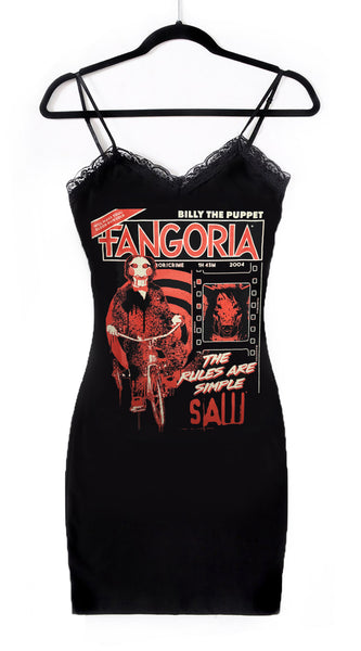 Saw X Fangoria Magazine Cover Lace Strap Dress