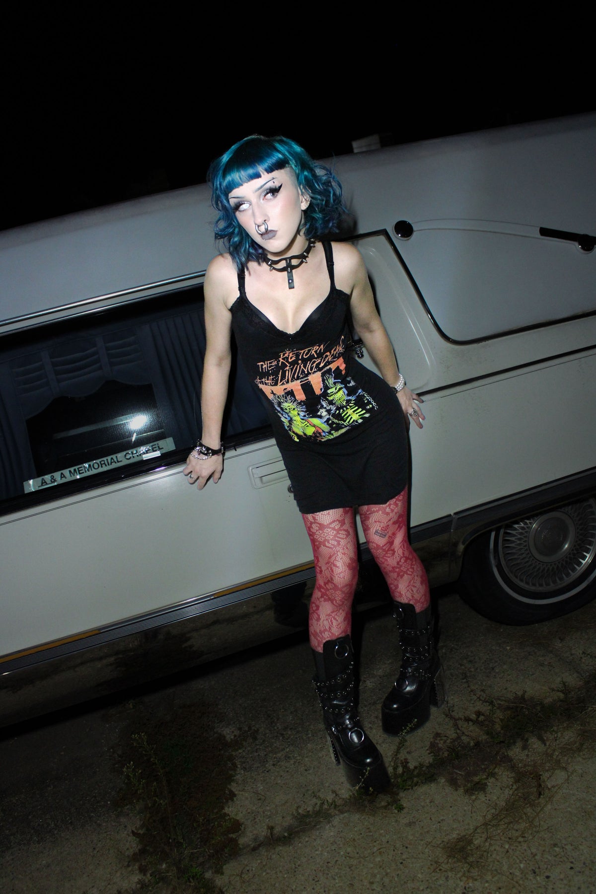 The Return of the Living Dead Lace Strap Dress