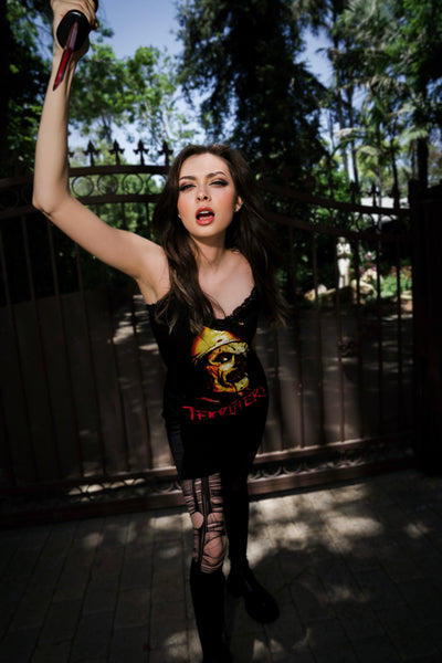 Art Lace Strap Dress