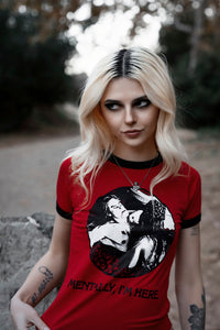 Queen of the Damned Ringer Tee (Red)