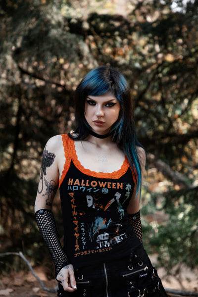 Halloween Lace Ribbed Tank (Limited edition)