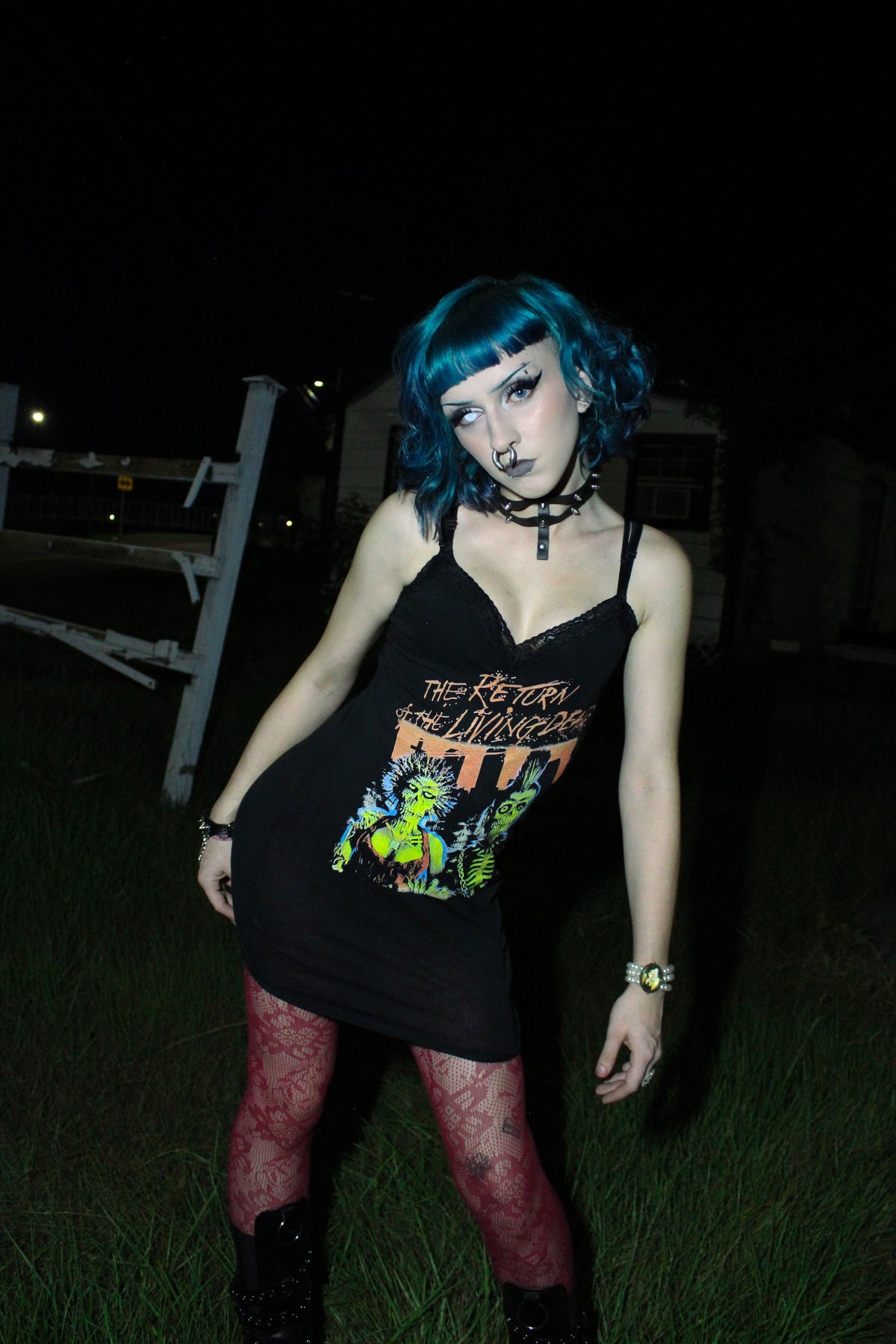 The Return of the Living Dead Lace Strap Dress