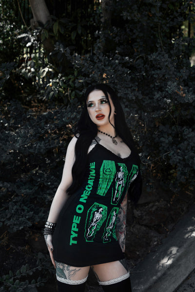 Type O' Negative Lace Strap Dress