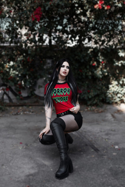 Horror Whore Ringer Tee