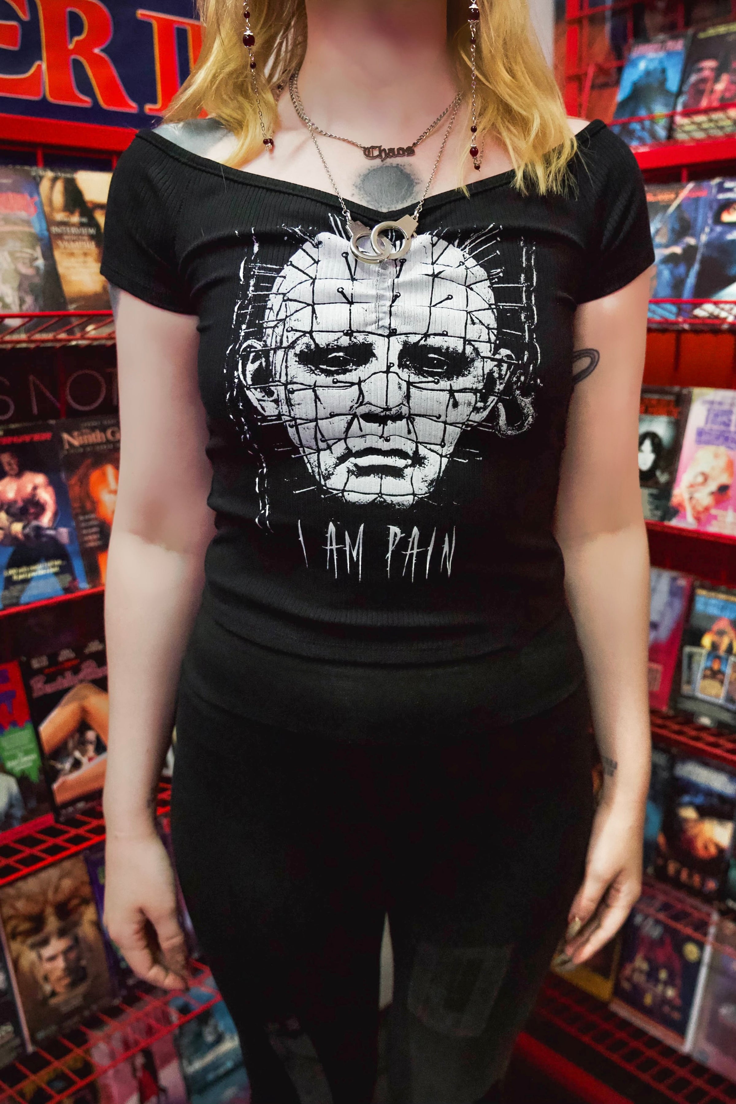 I am Pain Off Shoulder Top