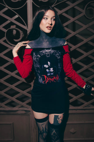 Dracula Off- Shoulder Dress