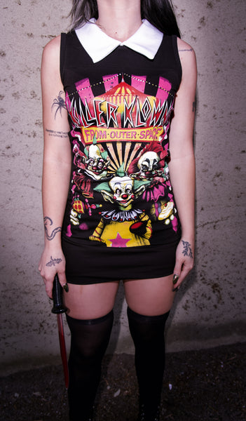 Killer Klowns From Outer Space Collar Dress