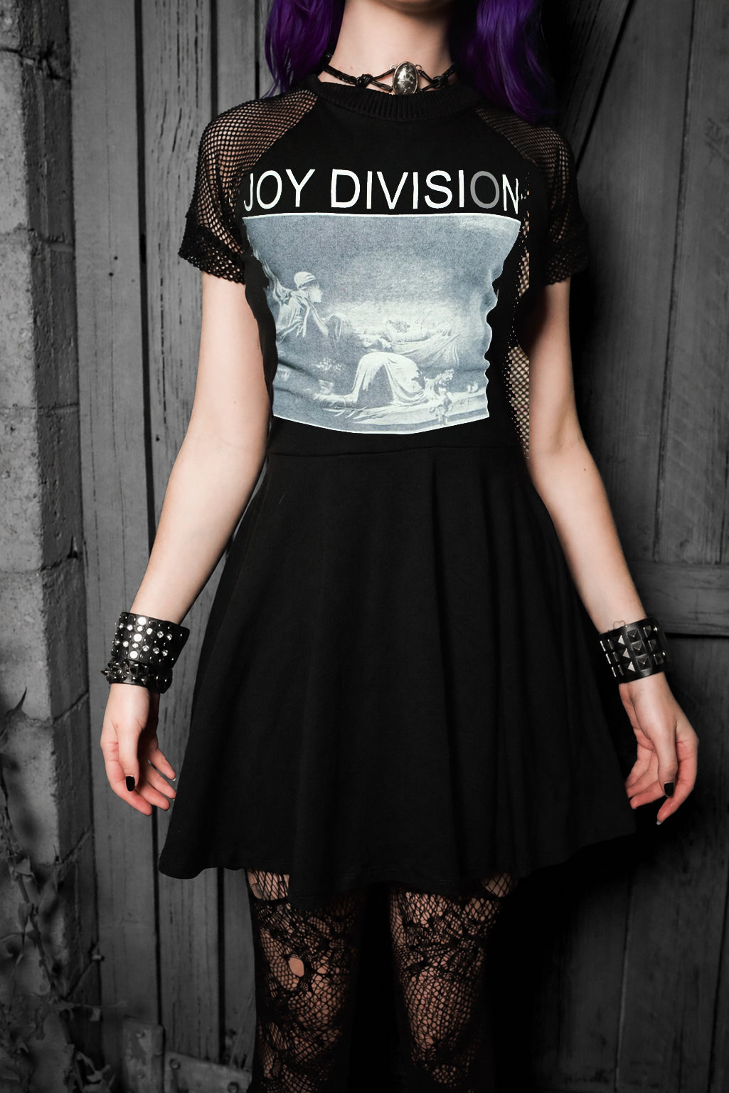 Joy Division Fishnet Baby Doll Dress