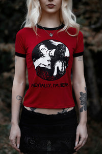 Queen of the Damned Ringer Tee (Red)