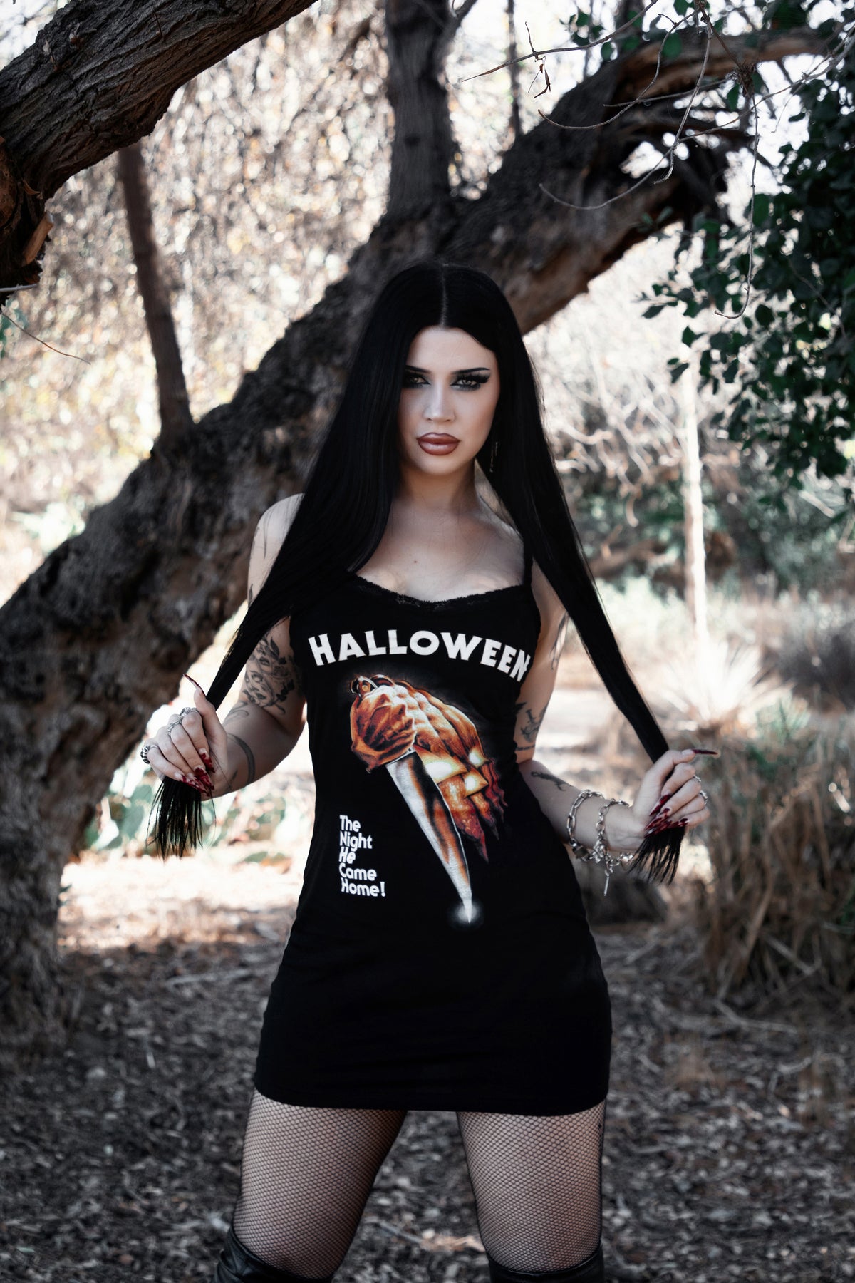 Halloween Lace Strap Dress
