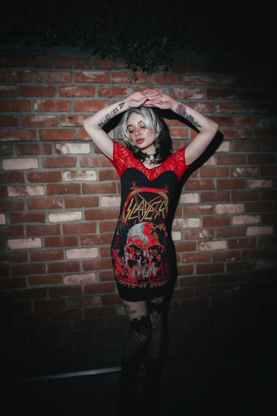 Slayer Red Lace Dress
