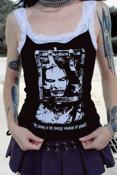 13 Ghosts - The Jackal Lace Ribbed Tank (Limited edition)