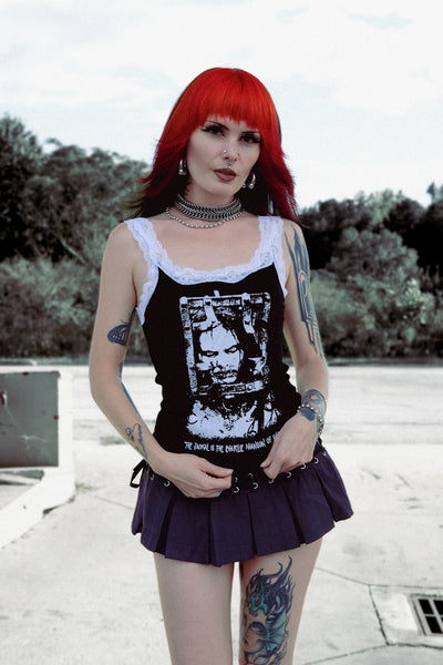 13 Ghosts - The Jackal Lace Ribbed Tank (Limited edition)