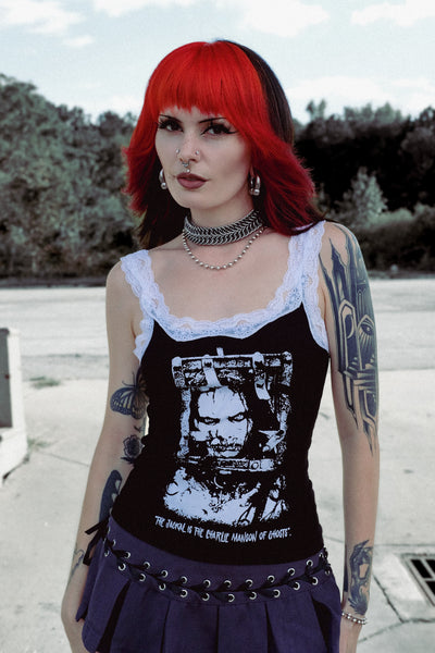 13 Ghosts - The Jackal Lace Ribbed Tank (Limited edition)