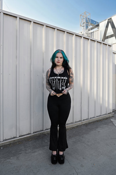 Medieval Weapons Ribbed Tank Top