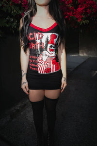 ACID BATH Red Lace Strap Dress