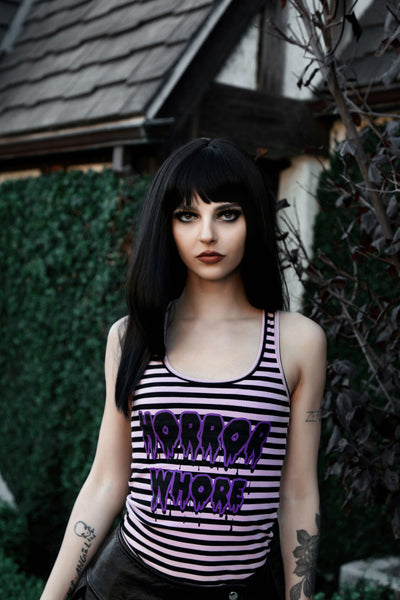 Horror Whore Ribbed Tank