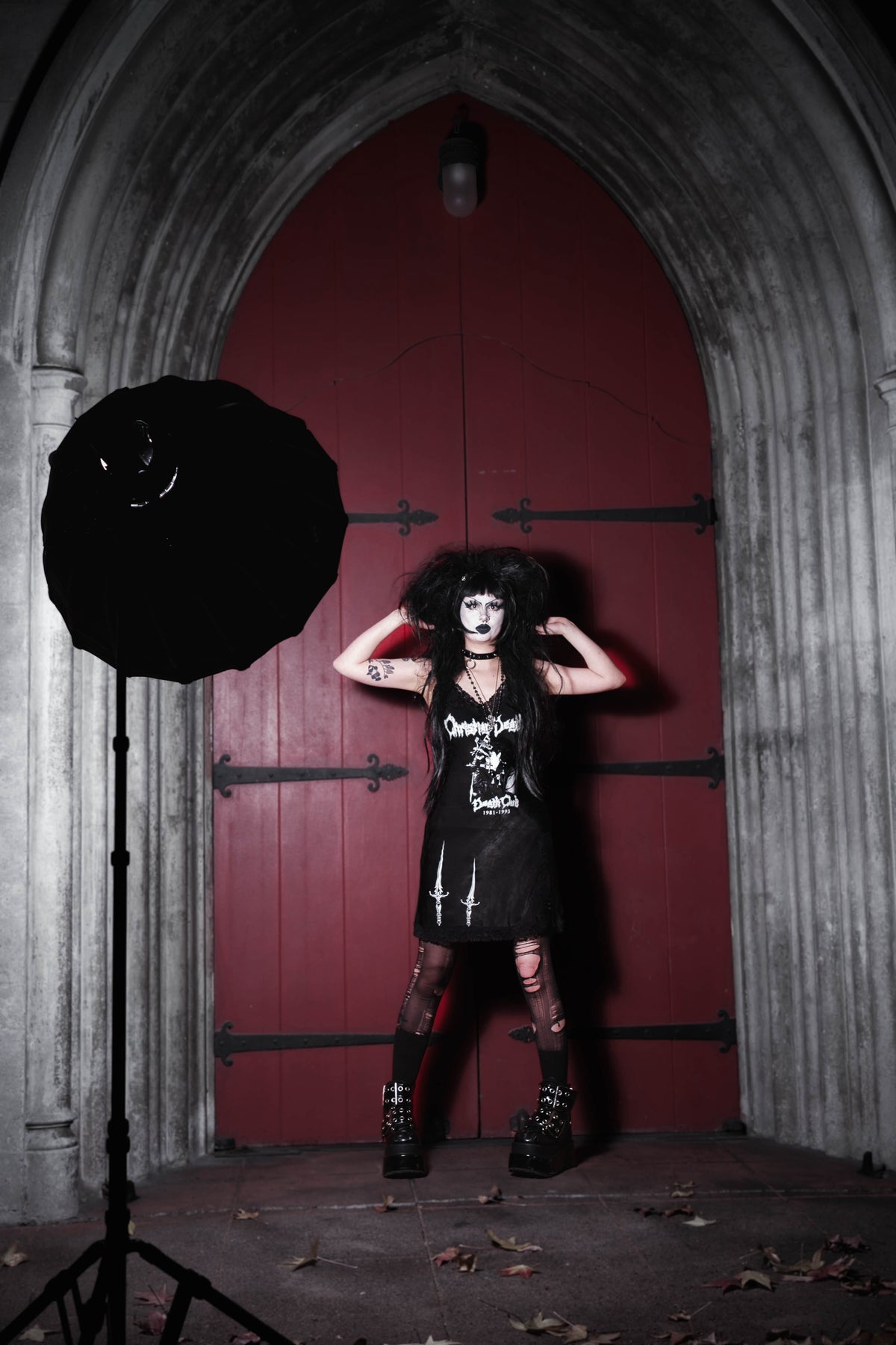 Christian Death Mini Slip Dress