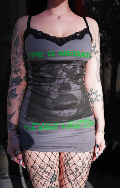 Type O Negative Lace Strap Dress (With my love)