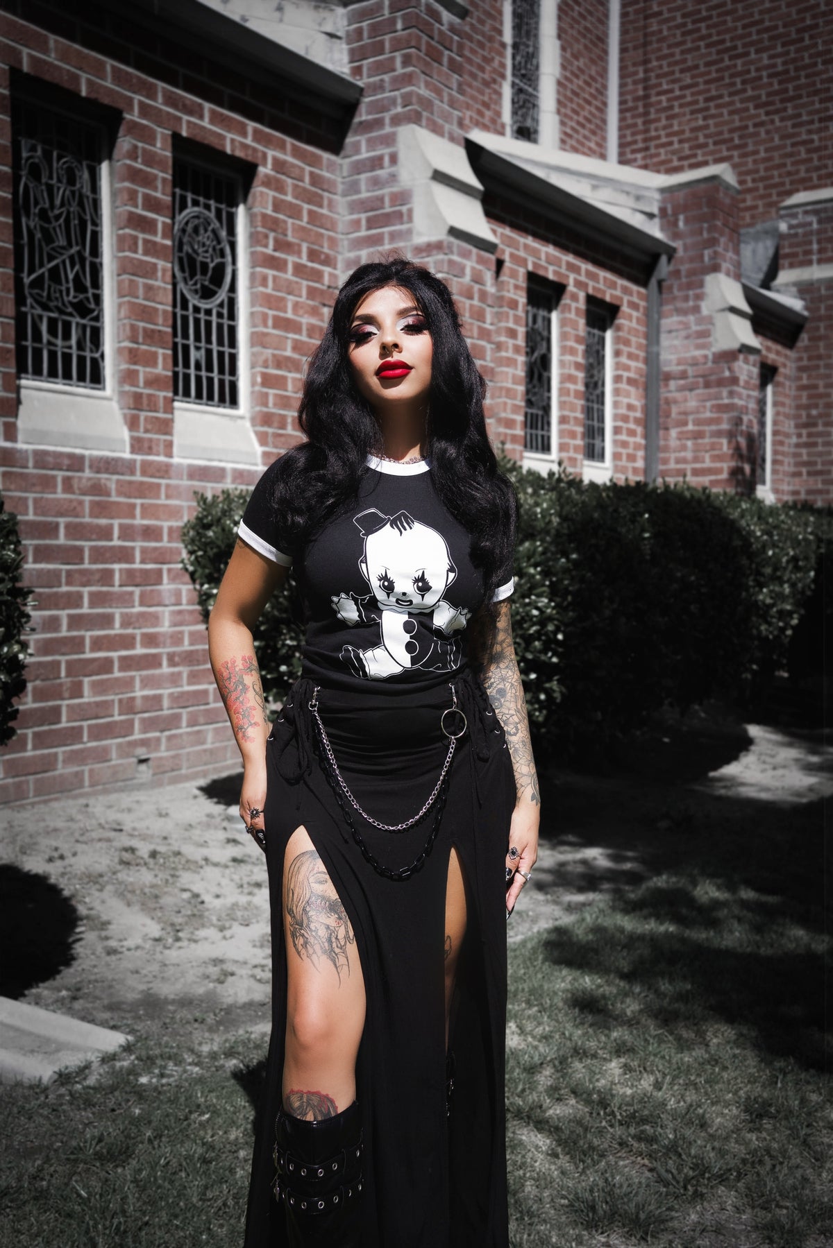 Art The Clown Kewpie Ringer Tee