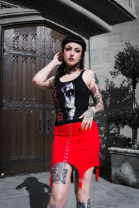 Can't rain all the time Ribbed Lace Tank (Limited edition)