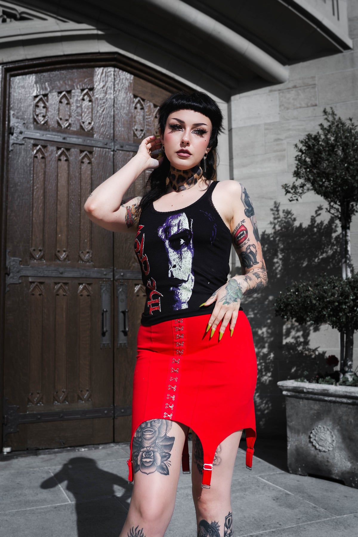 Can't rain all the time Ribbed Lace Tank (Limited edition)