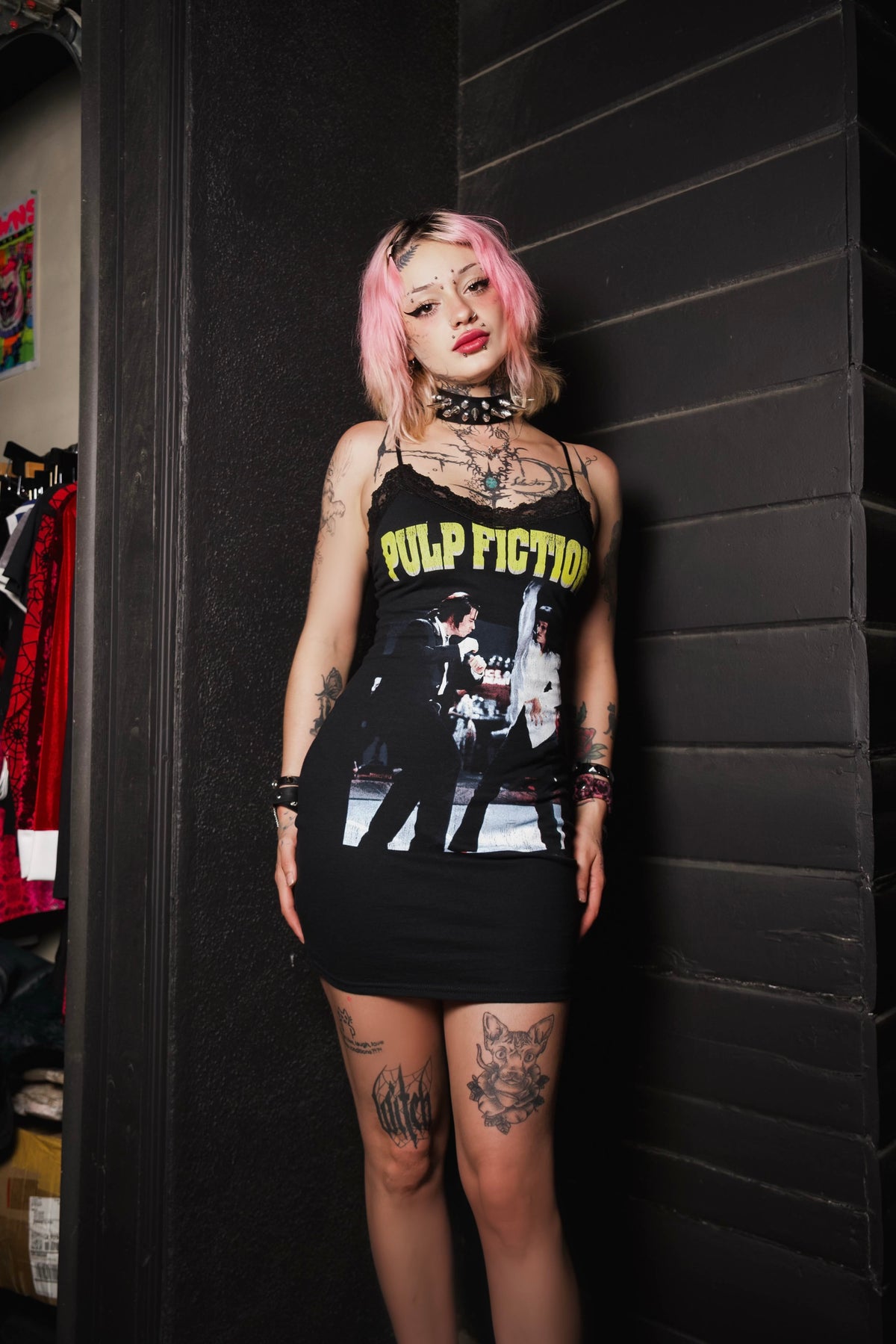 Pulp Fiction Lace Strap Dress