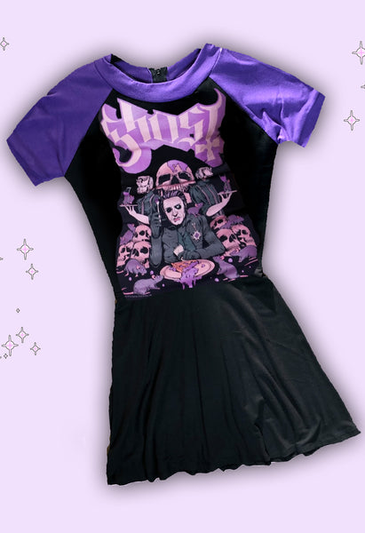 Ghost (Purple Sleeves) Baby Doll Dress