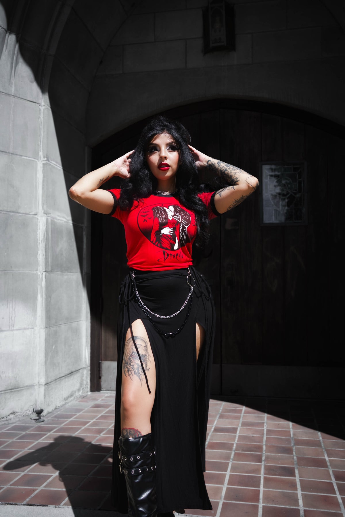 Dracula KISS Ringer Tee