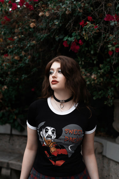 Freddy (Metal) Ringer Tee (Black)