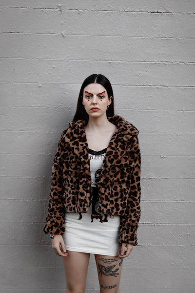 Leopard Faux Fur (Short) Jacket