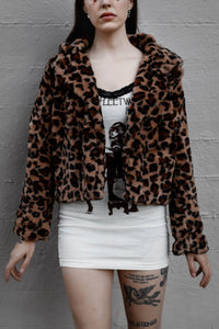 Leopard Faux Fur (Short) Jacket