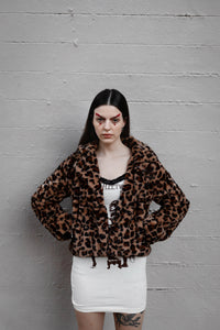 Leopard Faux Fur (Short) Jacket