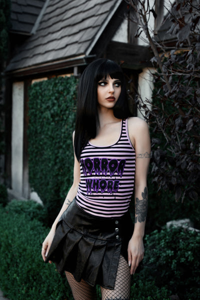Horror Whore Ribbed Tank