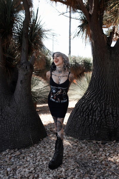 Army of Darkness Lace Strap Dress