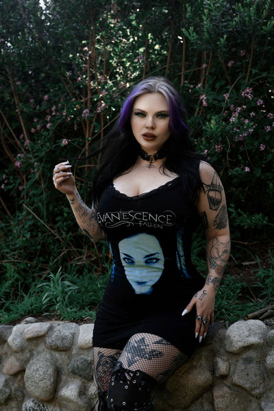 Evanescence Lace Strap Dress