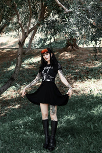 Bathory Fishnet Baby Doll Dress