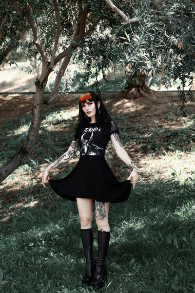 Bathory Fishnet Baby Doll Dress