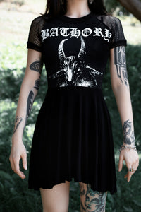 Bathory Fishnet Baby Doll Dress