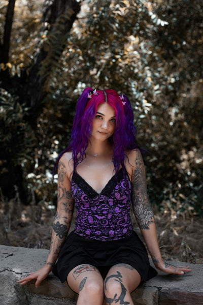 Witchy Lace Trim Cami