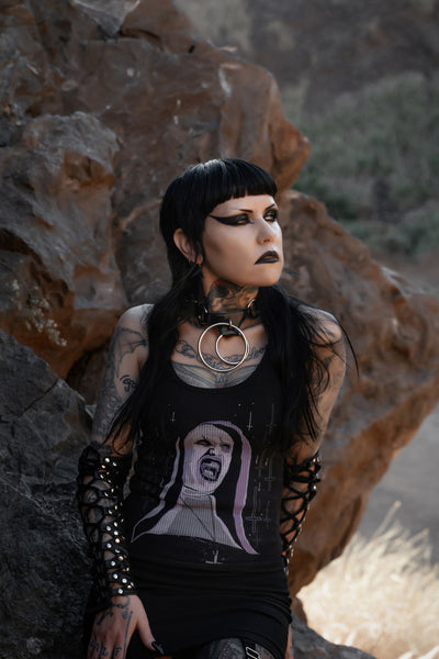 The Nun Ribbed Tank Top