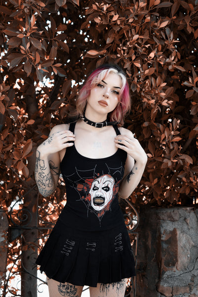 Art The Clown (Spiderweb) Ribbed Tank Top