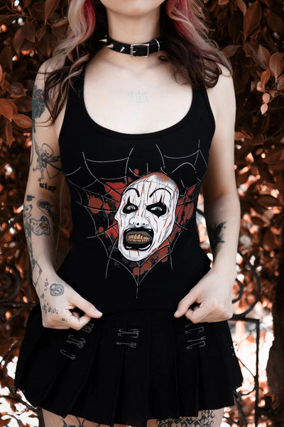 Art The Clown (Spiderweb) Ribbed Tank Top