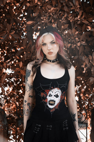 Art The Clown (Spiderweb) Ribbed Tank Top