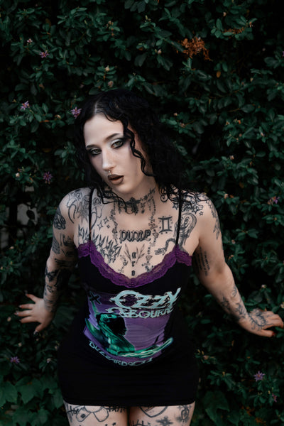 Ozzy Purple Lace Strap Dress