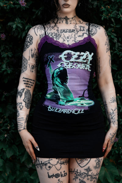 Ozzy Purple Lace Strap Dress