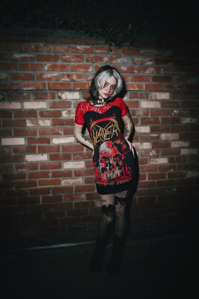 Slayer Red Lace Dress