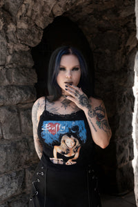 Buffy Cropped Lace Tank