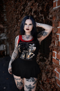 Queen of the Damned Lace Ribbed Tank
